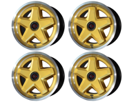 speedART 18" ATS-stijl monobloc en afdekwielset Goud. Porsche 964 / 993 / 996 / 997.1 / 986 / 987 / 928